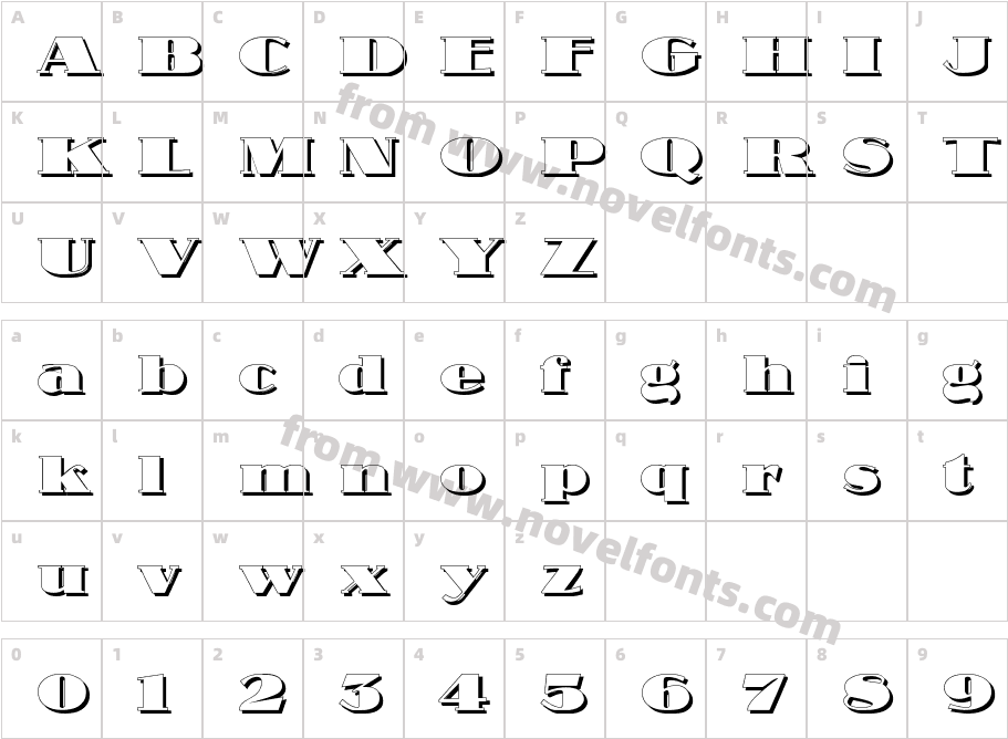 Nubian ShadowCharacter Map