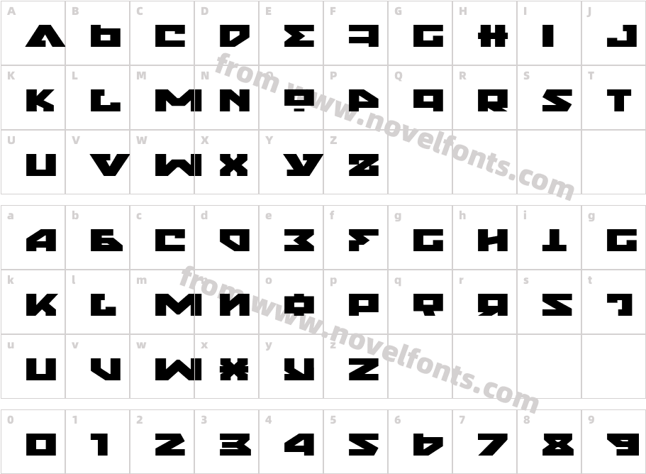 Nyet ExpandedCharacter Map