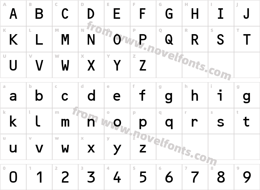 OCR2S SiCharacter Map