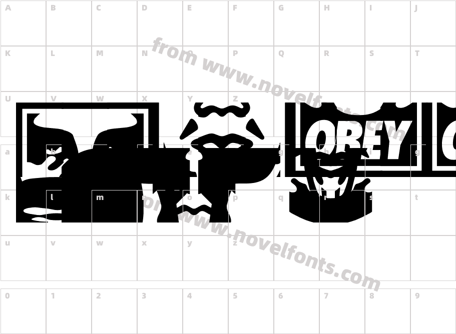 Obey PuzzleCharacter Map