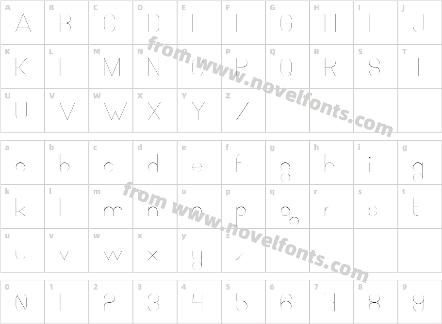 Ocho SieteCharacter Map