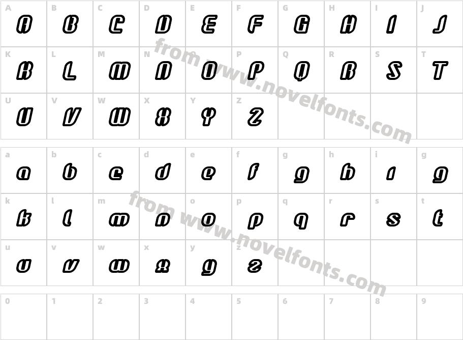 Octane SuperCharacter Map