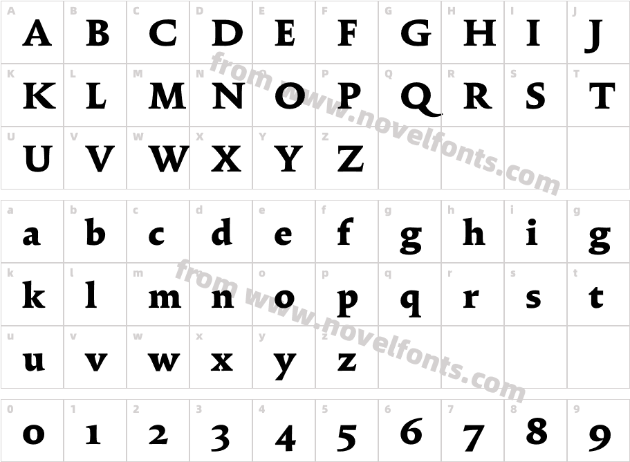 Oculi Text BlackCharacter Map