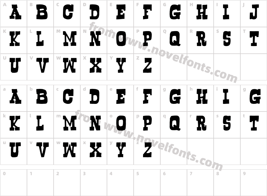 BogusflowCharacter Map