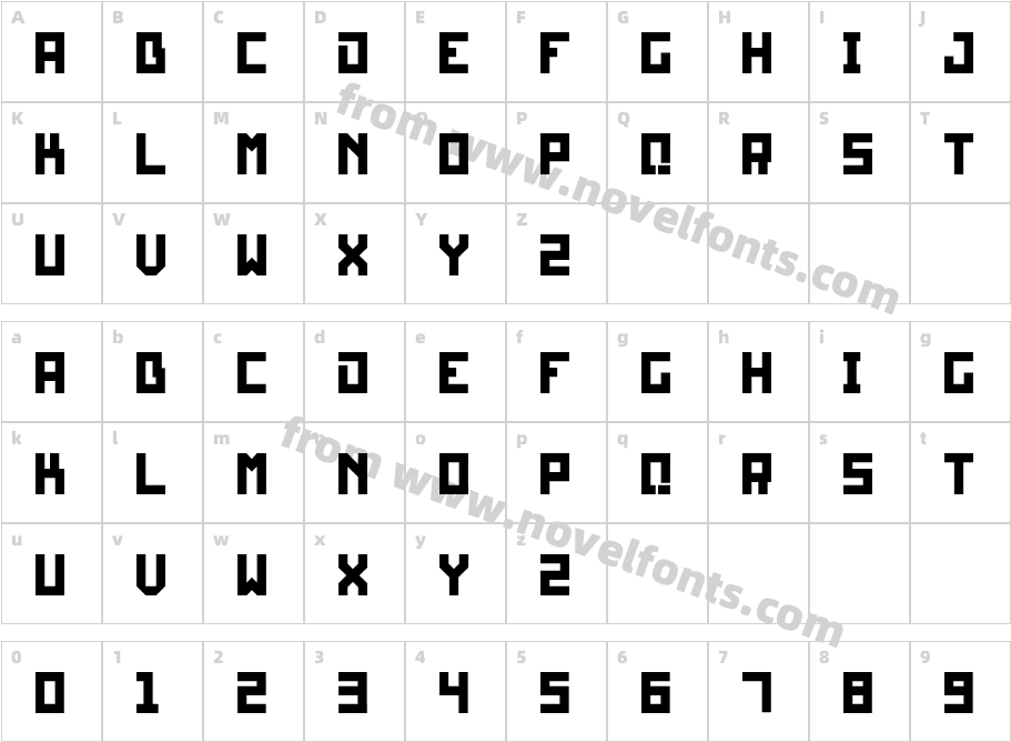 BohlamCharacter Map