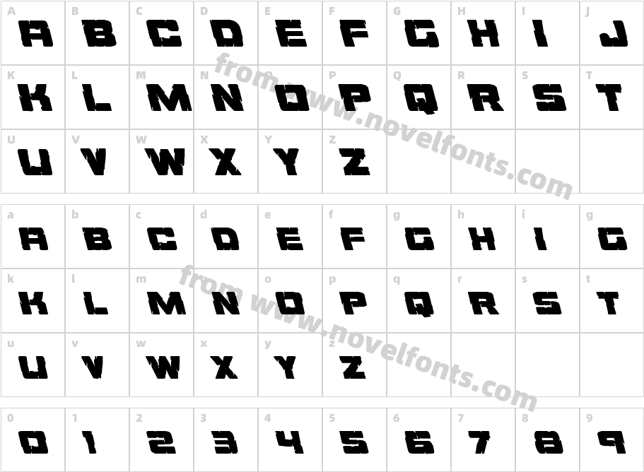 Ore Crusher LeftalicCharacter Map