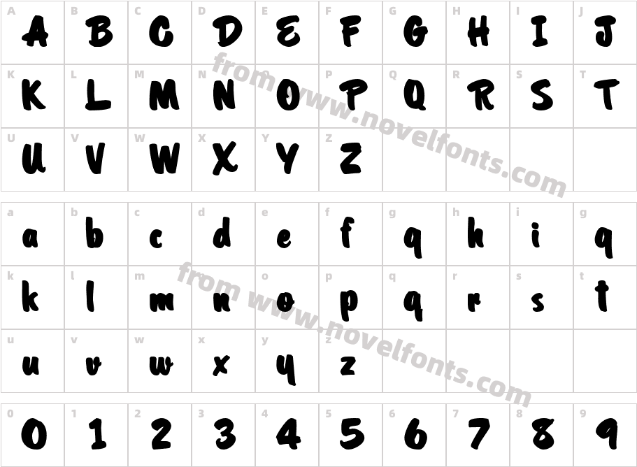 Oriel ScriptSSK BoldCharacter Map