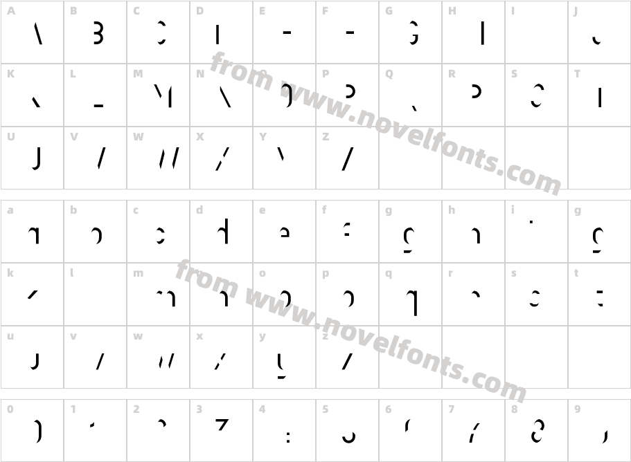 Boisu FillCharacter Map