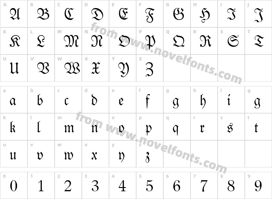 618-CAI978Character Map