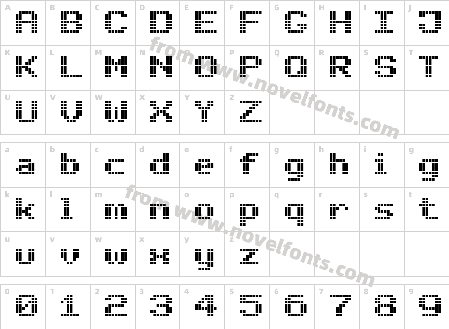 Bold LED Board-7Character Map