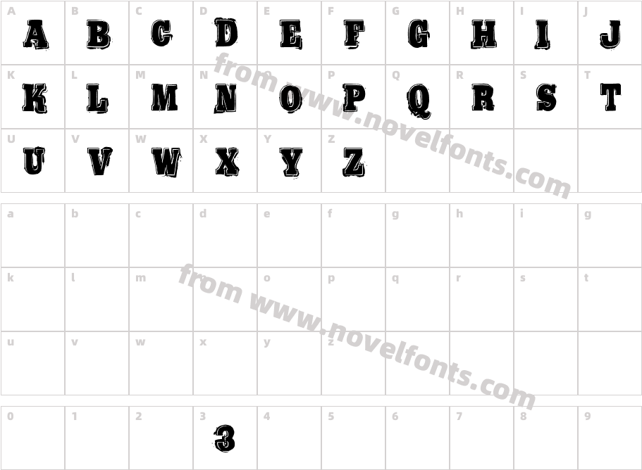 Bold Pressing H3 demoCharacter Map