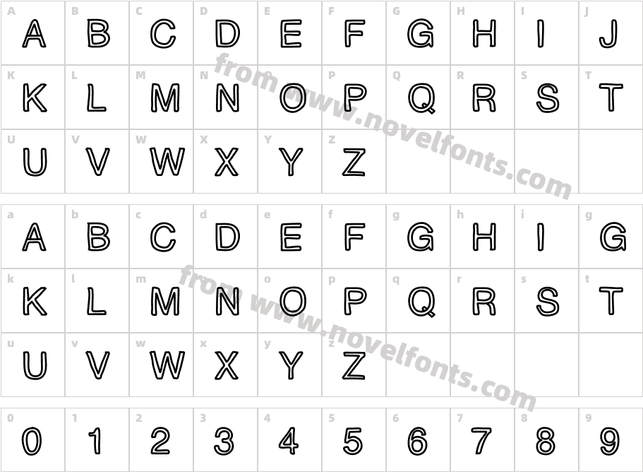 PLAQUECharacter Map