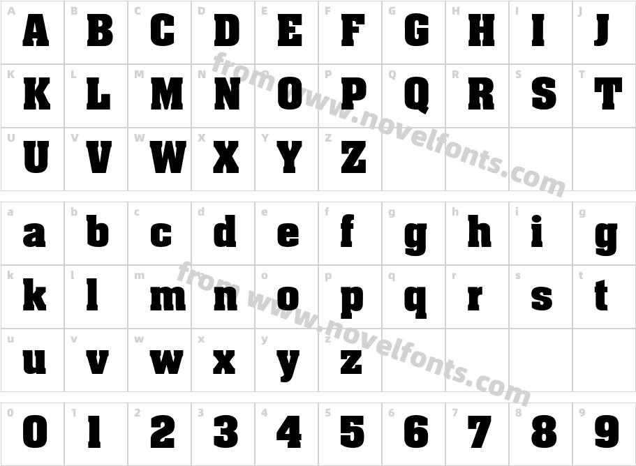 PT BlockheadCharacter Map