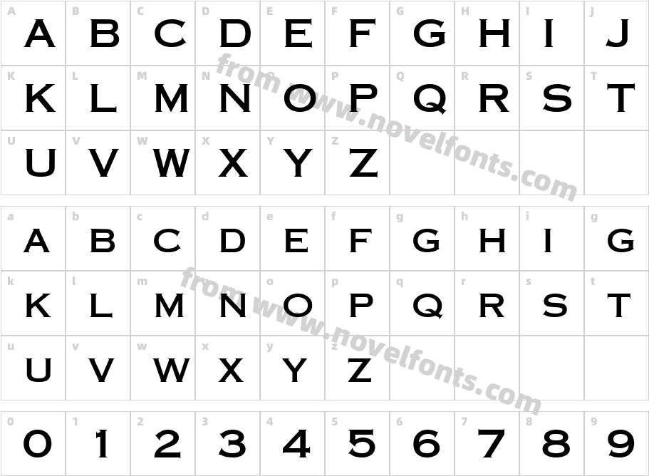 PT Eye ChartCharacter Map