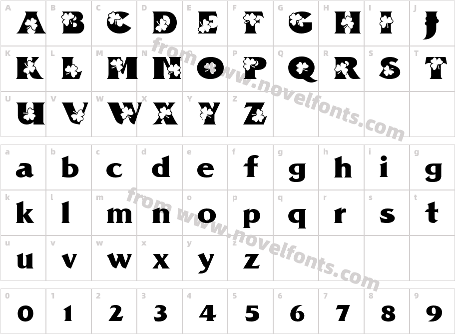 PZ. CloverCharacter Map