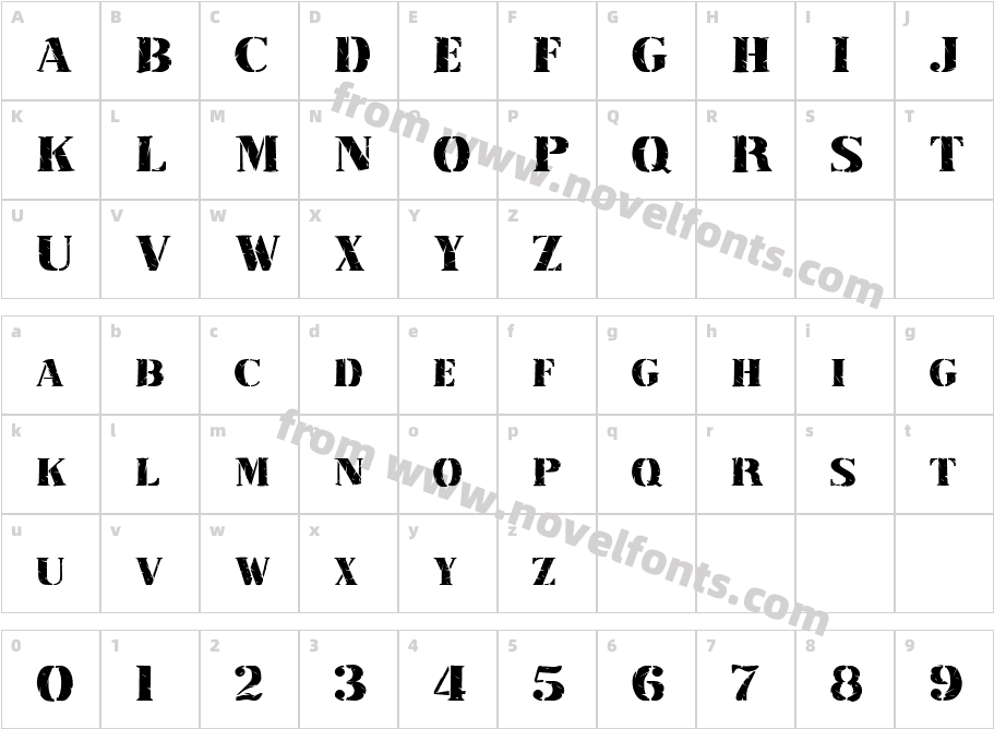 622-CAI978Character Map