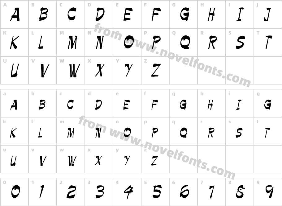 Paintbrush CnCharacter Map