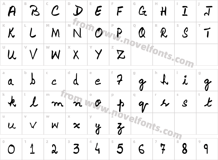 Pak Type NaqshCharacter Map