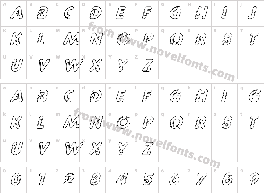 Paper Clip ItalicCharacter Map