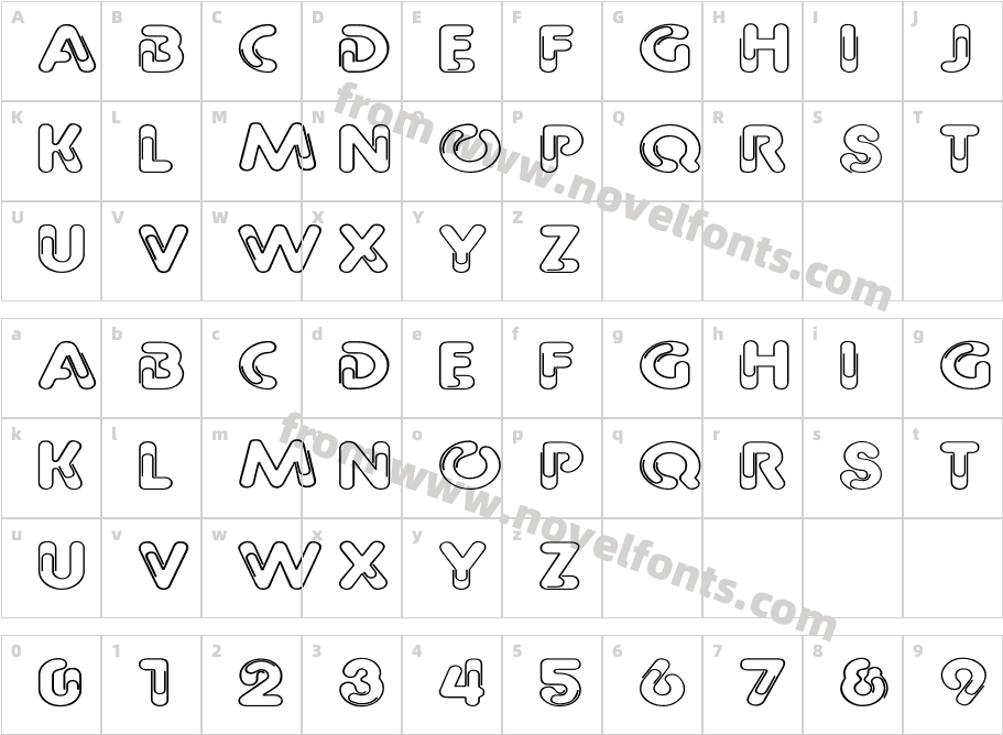 Paper Clip WdCharacter Map