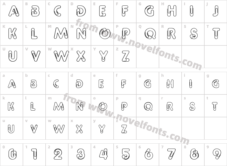 Paper ClipCharacter Map