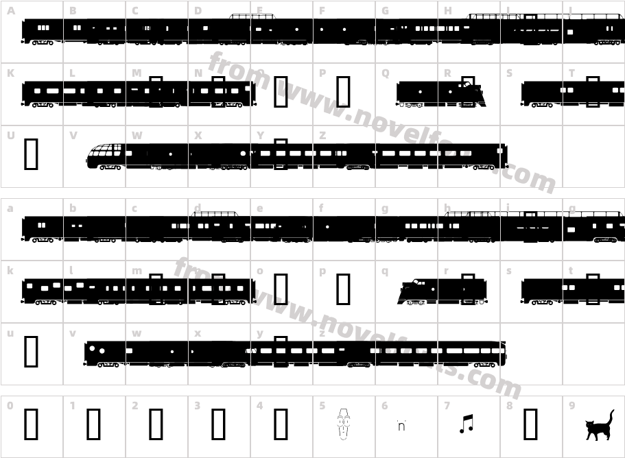 PassengerCharacter Map