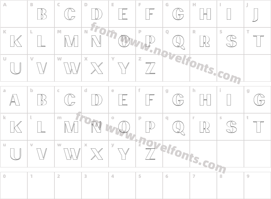 Passion SansP Dca Outline LightCharacter Map