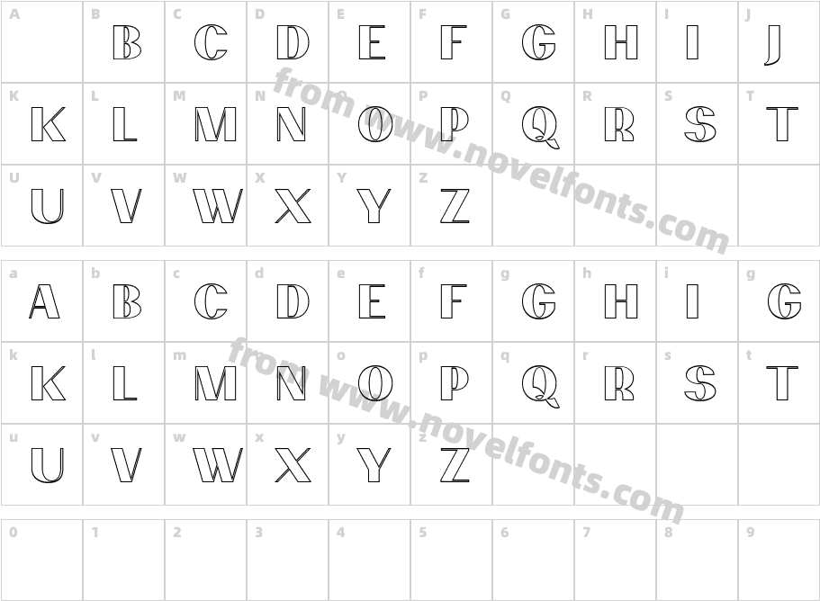 Passion SansP Dcb Outline HeavyCharacter Map