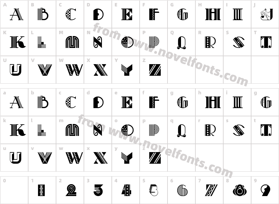 Pastiche CapitalCharacter Map