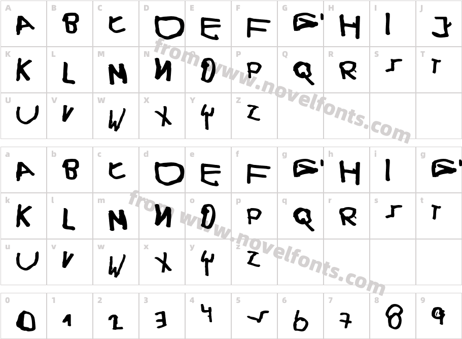 Paul6Character Map