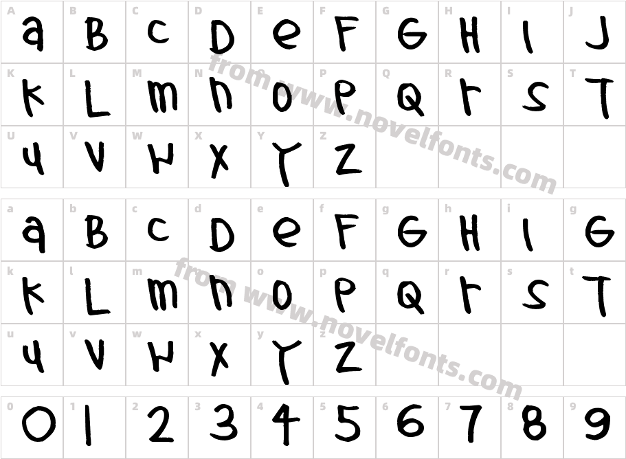 Pea AmieCharacter Map