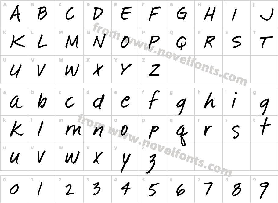 Pea Little DuckyCharacter Map