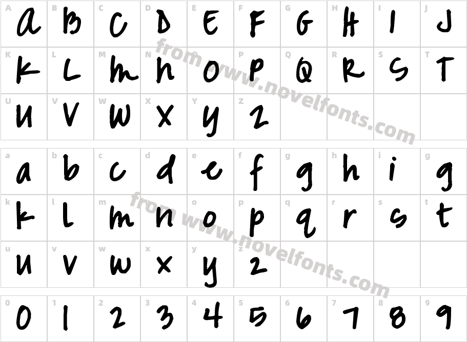 Pea MarcieCharacter Map