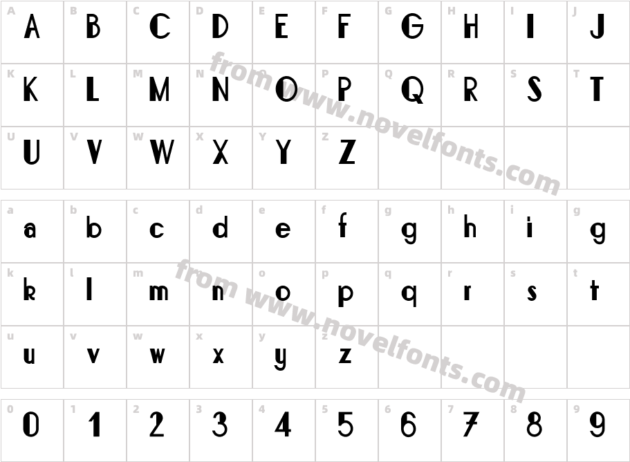 Bonafetti 2Character Map