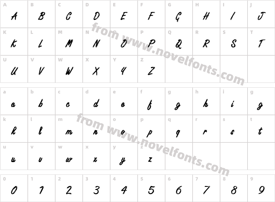 640-CAI978Character Map