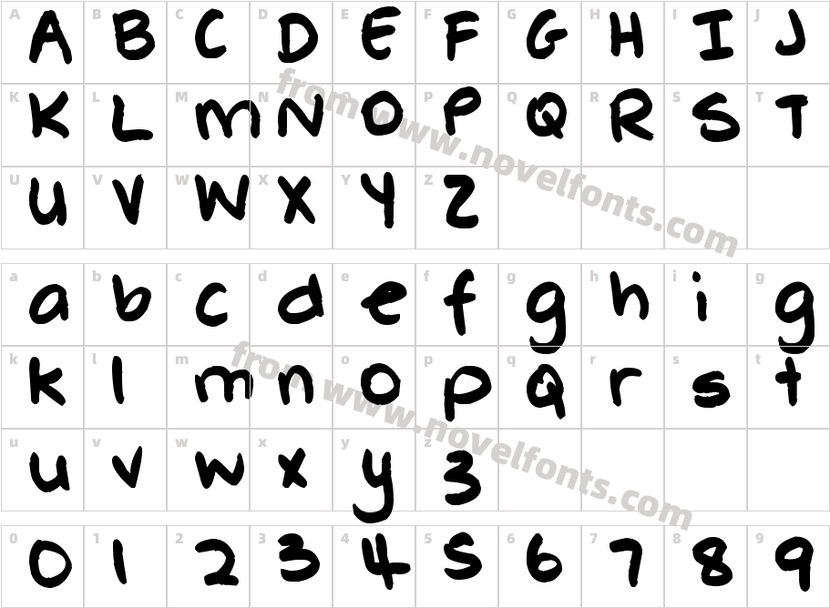 Pea WhinneyCharacter Map