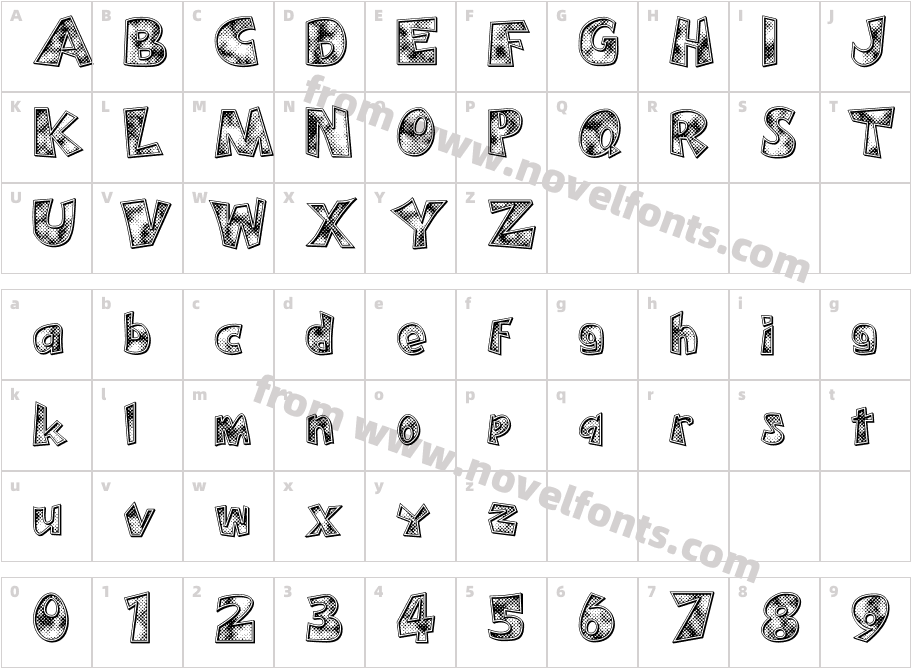 Pee Knuckle ' Textur3d'Character Map