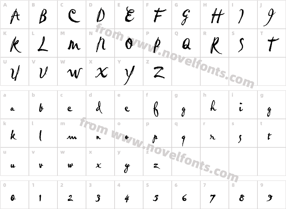 645-CAI978Character Map