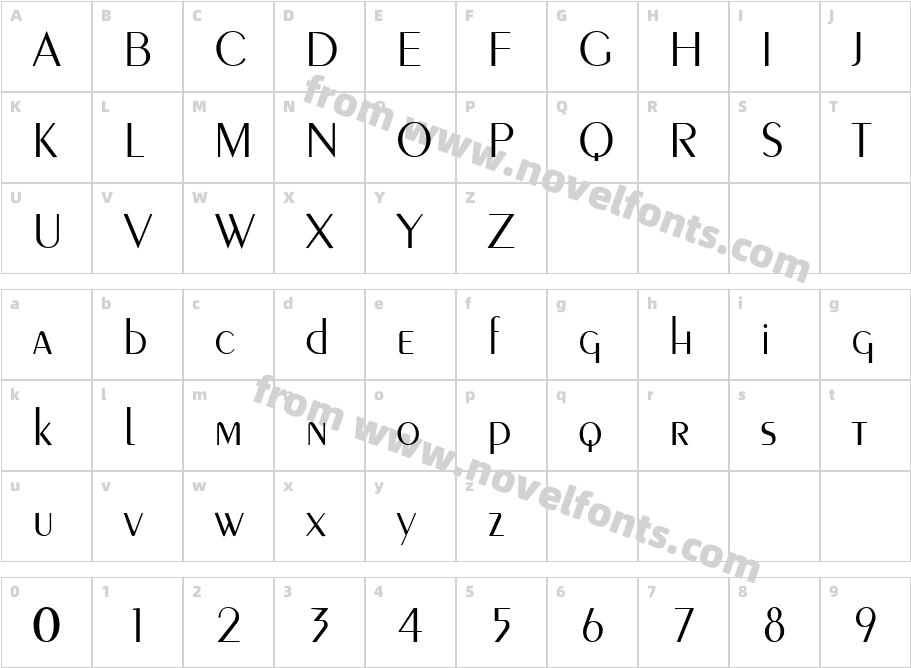 Penyae Light RegularCharacter Map