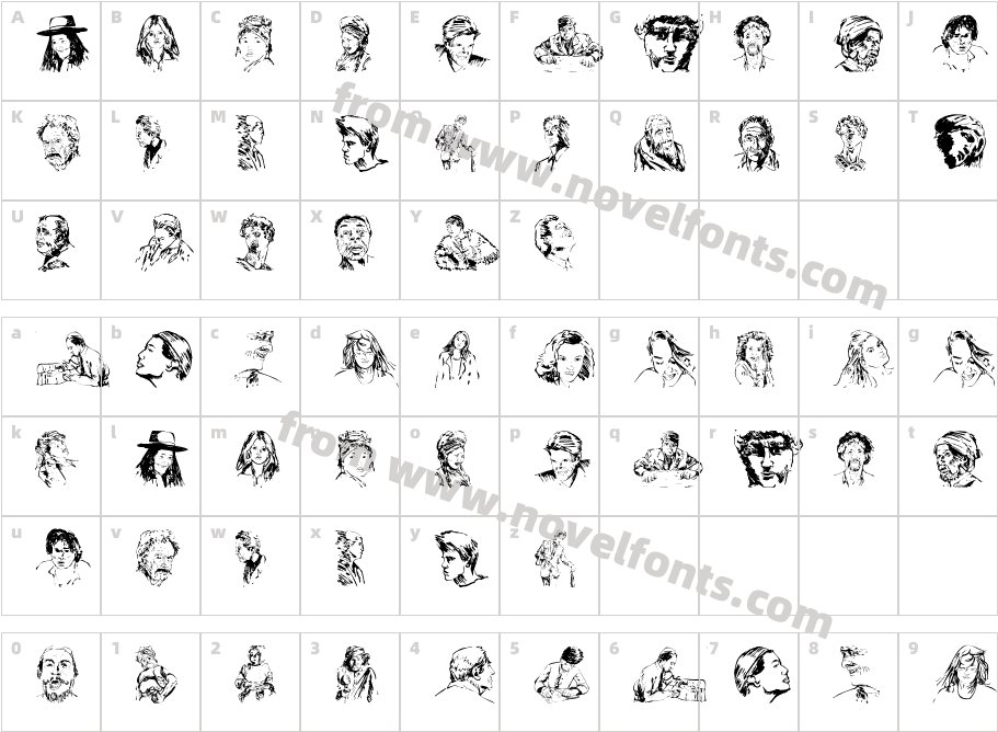 People SketchesCharacter Map