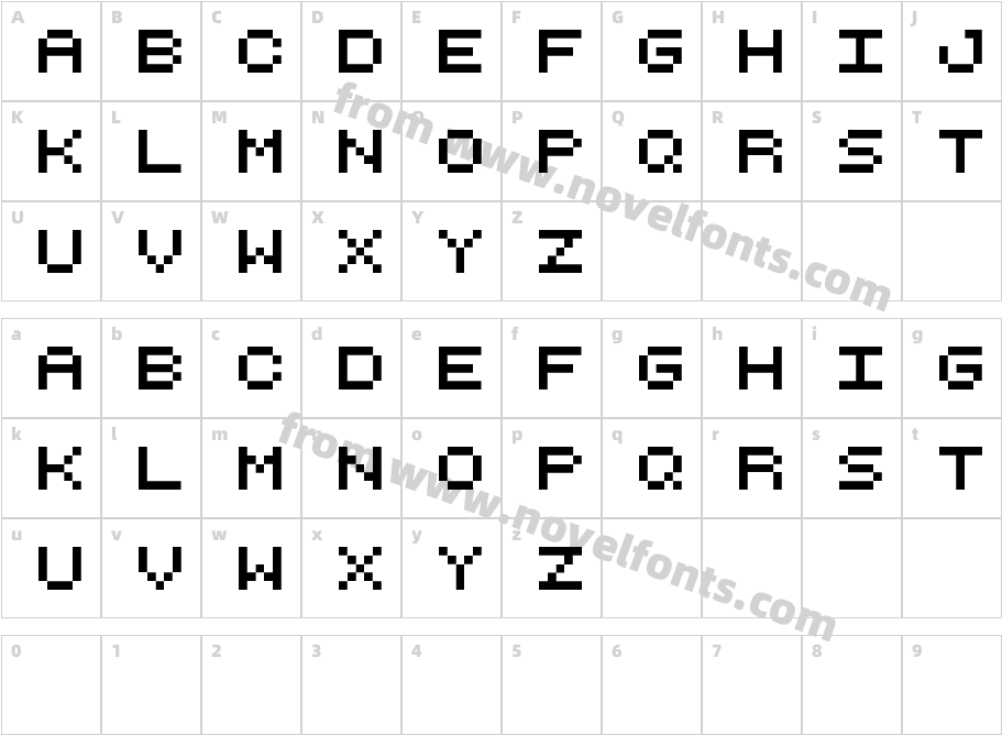 Petyka Retro Computer___SHORTCharacter Map