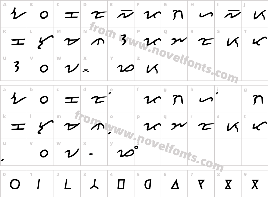 BonidaCharacter Map