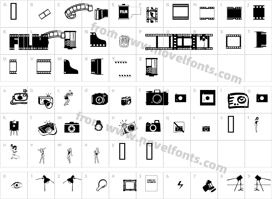 Photographer Collected DingsCharacter Map