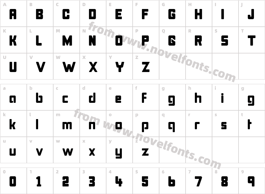 BonkCharacter Map