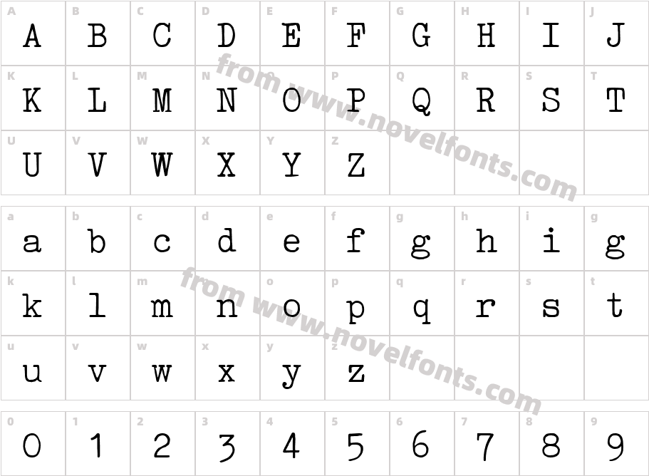 Pica BeckerCharacter Map