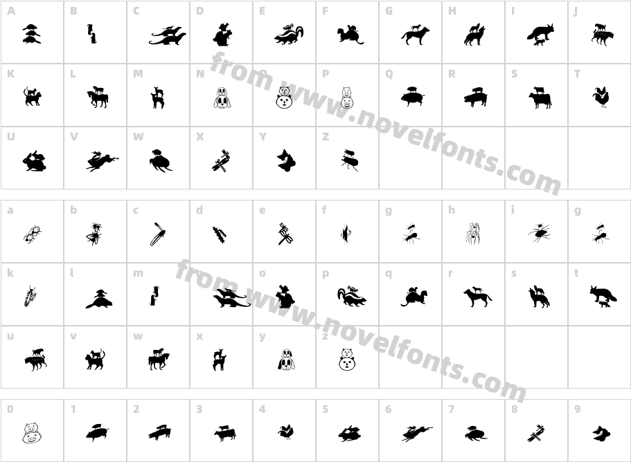 PickA BackCharacter Map