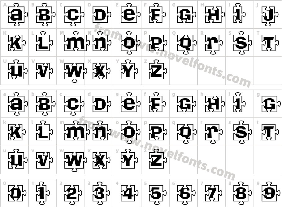 Pieces WCharacter Map