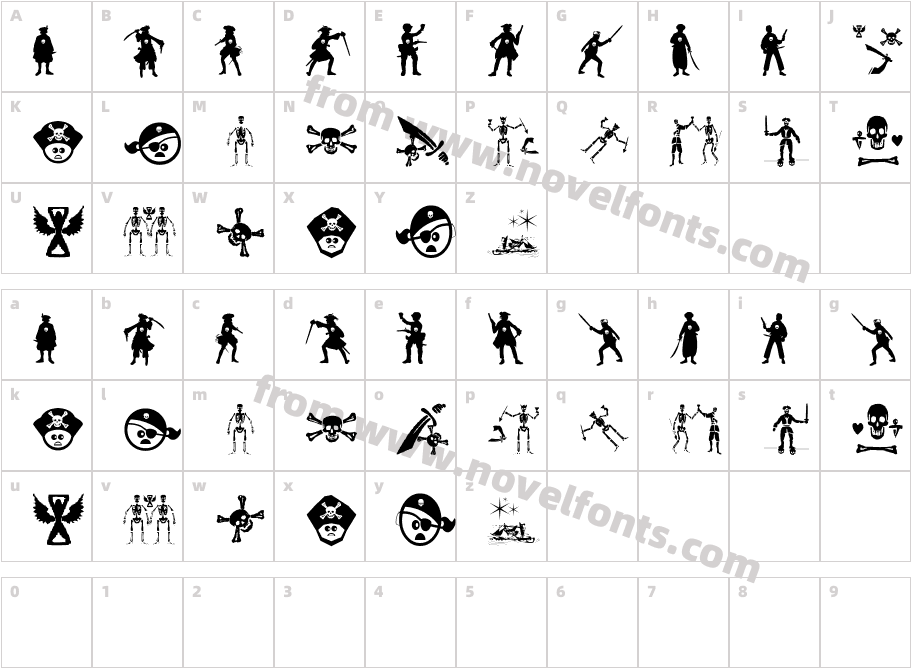 Pirates ThreeCharacter Map