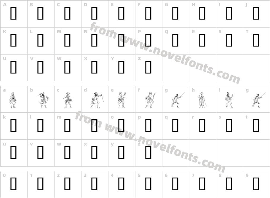 Pirates1Character Map