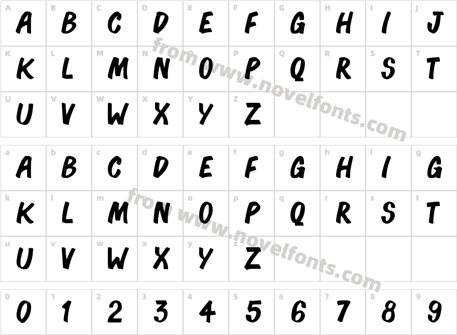 BonocoCharacter Map